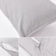 Подушка длинная для сна и отдыха NORDIC+ с серой наволочкой, 40×140 см, антиаллергенная, с молнией, белая (8-35551*002), ТМ IDEIA - изображение 9