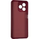 Чехол Fiji Full Soft Premium для Realme Note 50 (RMX3834) противоударный бампер с микрофиброй Bordo - изображение 3