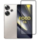 Защитное стекло Fiji Premium для Poco F6 полная проклейка Anti-Static черный - изображение 1