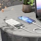 Power bank Hoco J102 10000 mAh с быстрой зарядкой и дисплеем повербанк White - изображение 4