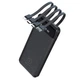 Power bank WUW Y130 10000 mAh з кабелями та дисплеєм повербанк Black - зображення 1