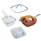 Сковорідка-фрітюрниця квадратна з кришкою TOP KITCHEN BN-8001 - зображення 3