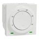 Терморегулятор комнатный 8А 230В 5-30С 2 мод. Unica New Schneider Electric белый NU350118 - изображение 1