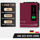 Гібридний інвертор Anern AN-SCI-EVO-2000, 12 В, 1600/3200Вт зарядка 80А - зображення 2
