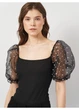Блузка-боди PrettyLittleThing 42 Черный HA4243_бел.гор.рук_03 - изображение 4