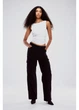 Брюки-карго H&M 32 Черный 1159410_03 - изображение 1