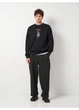 Свитшот H&M L Черный 1003931_рука_07 - изображение 2