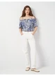 Топ-блузка H&M 38 Білий 16-0180 - зображення 2