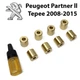 Ремкомплект обмежувача дверей Peugeot Partner II Tepee 2008-2015 фіксатори, вкладки, втулки (металеві) - зображення 1