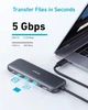 Адаптер Anker 332 USB-C Hub (5-в-1) 4K HDMI, 5 Гбіт/с, Black - зображення 4