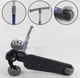 Самокат трехколесный Best Scooter складной алюминиевый руль, 3 колеса PU со светом Black/Blue (102024) - изображение 7