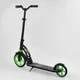 Самокат двухколесный "Best Scooter", с PU колесами, 1 амортизатором. Black and Green (99666) - изображение 6