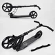 Самокат двоколісний Best Scooter, з PU колесами, 1 амортизатором. Black (99664) - зображення 3