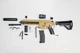 Детский игрушечный автомат на орбизах Орбиган HK416 Песочный стреляет гидрогелевыми пулями Гель бластер аккумуляторный + 2500 орбизов - изображение 2