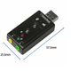 USB Звуковая карта 7.1 3D звук регулятор громкости - изображение 2