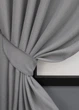Комплект коротких штор VR-Textil Льон-блекаут № 1397ш Сірий 130х170см 2 шт (35-0166) - зображення 4