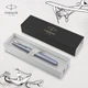 Ручка перьевая Parker VECTOR XL Metallic Silver Blue CT FP M 06 112 - изображение 7