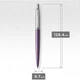 Ручка шариковая Parker JOTTER Victoria Violet CT BP в футляре MR с чехлом (16 732 a) - изображение 3