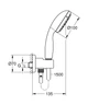 Набор для душа (33556003+26406001) Grohe Eurosmart UA33556002 (UA33556002) - зображення 2