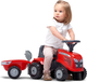 Jezdzik Falk Baby Massey Ferguson Traktor z przyczepą i akcesoriami Czerwony (3016200024132) - obraz 6