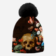 Czapka damska beanie Mr. Gugu & Miss Go Danse Macabre WB21BL 3XL Brązowa (5903845400934) - obraz 1