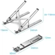 Подставка для ноутбука Vention Laptop X-type Stand Aluminum Alloy Silver (KDMI0) - изображение 4