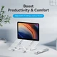 Подставка для ноутбука Vention Laptop X-type Stand Aluminum Alloy Silver (KDMI0) - изображение 7
