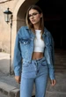 Жіноча джинсова куртка Staff blue L (9QN0023) - изображение 1