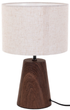 Lampka na stół Home & Styling Collection z materiałowym kloszem 23 x 36 cm (8720573954457) - obraz 1