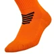 Гетри футбольні юніорські Zelart 621 розмір 34-38 Orange-Black - зображення 4
