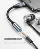 Перехідник - адаптер кабель UGREEN av142 Type-C to 3.5mm 10см - зображення 2