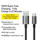 Кабель Baseus Superior Series USB Type-C Fast Charging 100W 2 метра черный (P10320102114-02) - изображение 5