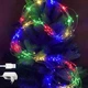 Світлодіодна гірлянда Кінський хвіст Роса на ялинку, 200 LED, від USB, 10 ниток по 2м, Мультиколор - зображення 1