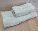 Набор турецких бамбуковых махровых полотенец Cestepe 50х90+70х140 Bamboo Floral Green - изображение 2