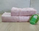Набор турецких бамбуковых махровых полотенец Cestepe 50х90+70х140 Bamboo Floral Pudra - изображение 1