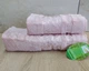 Набор турецких бамбуковых махровых полотенец Cestepe 50х90+70х140 Bamboo Damaks Pink - изображение 1