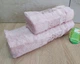 Набор турецких бамбуковых махровых полотенец Cestepe 50х90+70х140 Bamboo Damaks Pink - изображение 2