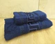 Набор турецких бамбуковых махровых полотенец Cestepe 50х90+70х140 Bamboo Grek Dark blue - изображение 2