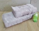 Набір турецьких бамбукових махрових рушників Cestepe 50х90+70х140 Bamboo Damaks Lila - зображення 2