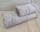 Набор турецких бамбуковых махровых полотенец Cestepe 50х90+70х140 Bamboo Aymira Dark Bej - изображение 2