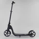 Самокат двоколісний "Best Scooter", c PU колесами, широким велосипедним кермом, новим затискачем керма. Black (98440) - зображення 7