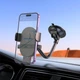 Тримач HOCO Mighty one-button Car holder (windshield) H20 black - зображення 3