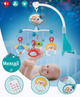 Музичний проектор мобіль-нічник карусель 698-84-85 з пультом та підвісними елементами Блакитний - изображение 1