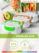 Ланч-бокс с подогревом Adler AD 4474 orange - изображение 12