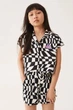 Подростковые шорты на резинке для девочки H&M 061044840 158 см Бежевые/Черные (6666000324498) - изображение 1