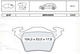 Гальмівні задні колодки без датчика (система BOSCH) MB Vito 638 1996-2003 D187E INTELLI (Україна) - изображение 1