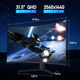 Монітор KOORUI 31.5 Gaming VA/1500R Black QHD 170HZ HDR10 (GA01) (KOORUI-GA01) - изображение 4