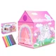 Палатка детская Star Toys Очаровательный единорог, раскраска, 12 фломастеров, 95х70х104 см (1888-6) - изображение 1