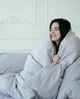 Комплект постельного белья "Однотонная Серебряный, поплин Lux" Турция Евро - изображение 3