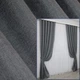 Комплект готовых штор VR-Textil Лен Мешковина № 1236ш Темно-серый 150х275 см 2 шт (33-0054) - изображение 1